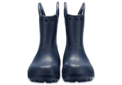 Crocs Handle It Rain Boots pro děti, 24-25 EU, C8, Holínky, Kozačky, Navy, Modrá, 12803-410