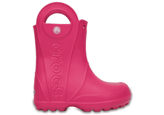 Crocs Handle It Rain Boots pro děti, 28-29 EU, C11, Holínky, Kozačky, Candy Pink, Růžová, 12803-6X0