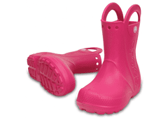 Crocs Handle It Rain Boots pro děti, 24-25 EU, C8, Holínky, Kozačky, Candy Pink, Růžová, 12803-6X0