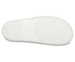 Crocs Crocband III Slides pro muže, 45-46 EU, M11, Pantofle, Sandály, White/Black, Bílá, 205733-103