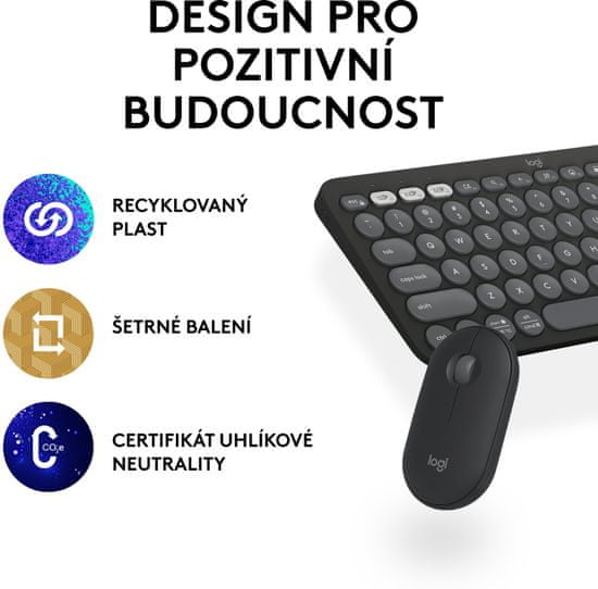 Logitech Bluetooth Wireless Keyboard and Mouse Combo - MK380S