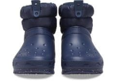 Crocs Classic Neo Puff Shorty Boots pro ženy, 41-42 EU, W10, Sněhule, Zimní Boty, Navy, Modrá, 207311-410