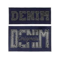PRYM Nášivka štítek Denim/Originals, nažehlovací, modrá