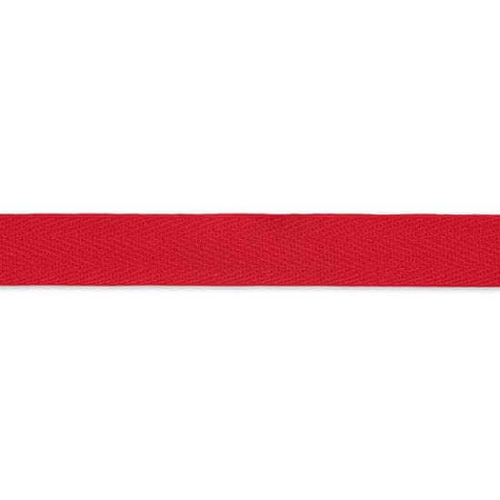 PRYM Bavlněná stuha, pevná, 5 m x 15 mm, červená