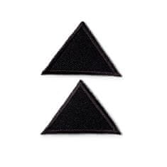 PRYM Nášivka trojúhelníky, malé, nažehlovací, černá