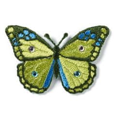 PRYM Nášivka motýl s drahokamy, nažehlovací, kiwi