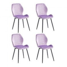 Casa Vital Jídelní židle MOLINA, sada 4 kusů, fialová