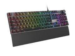 Genesis herní mechanická klávesnice THOR 401/RGB/Kailh Brown/Drátová USB/US layout/Černá