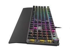 Genesis herní mechanická klávesnice THOR 401/RGB/Kailh Brown/Drátová USB/US layout/Černá