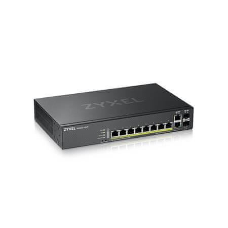 Zyxel GS2220-10HP,EU region,8-port GbE L2 PoE Switch with GbE Uplink (1 year NCC Pro pack license bundled)