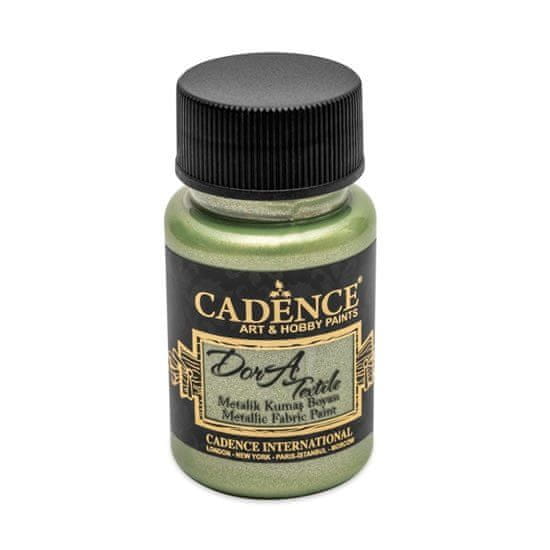 Cadence Metalická barva na textil Dora Textile - mentolová / 50 ml