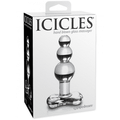 Icicles Skleněný masturbátor No 47 Clear