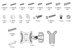 Neomounts WL40-540BL14/Držák displeje/na stěnu/32-55"/2 čepy/VESA 400X400/nosn. 35kg/černý