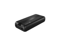 Natec powerbanka TREVI 20000 mAh 2X USB-A +1X USB-C, černá