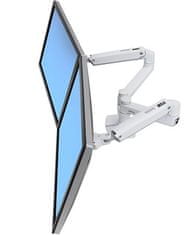 Ergotron LX Dual Side-by-Side Arm, stolní ramena pro 2 lcd. max. 27", flexibilní, bílé