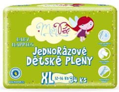 MonPeri Klasik Pleny jednorázové XL (12-16 kg) 34 ks