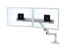 Ergotron LX Desk Dual Direct Arm, bílý, stolní rameno pro 2 monitry až 25", bílý