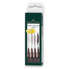 Faber-Castell Faber - Castell Popisovač Pitt Artist Pen - sepia (S,F,M,B) 4 ks