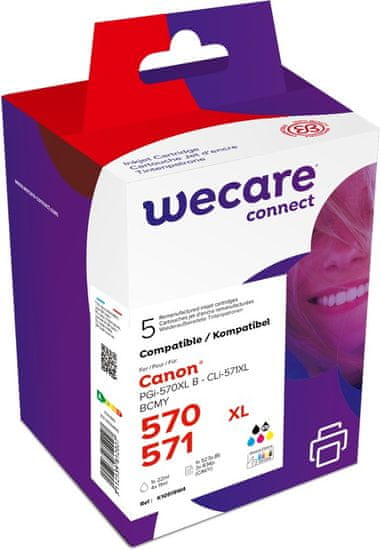 Armor WECARE ink sada kompatibilní s Canon PGI570BK,CLI-571X, BKCMY