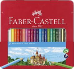 Faber-Castell Pastelky 24ks v plechovém pouzdře