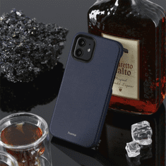 Hama MagCase Finest Sense, kryt pro Apple iPhone 12 Pro Max, modrý