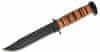 KA-BAR® KB-1317 Dog´s Head víceúčelový nůž 18 cm, černá, kožené kroužky, kožené pouzdro