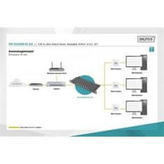 Digitus Propojovací panel CAT 6A, stíněný, 8portový, 0,5U, 10 ", černý