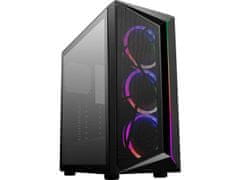 Cooler Master PC skříň CPM510 ARGB MIDI TOWER, okno