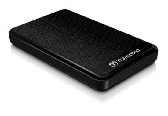 Transcend 2TB StoreJet 25A3, 2.5”, USB 3.0 (3.1 Gen 1) Stylový externí odolný hard disk, černý se vzorem