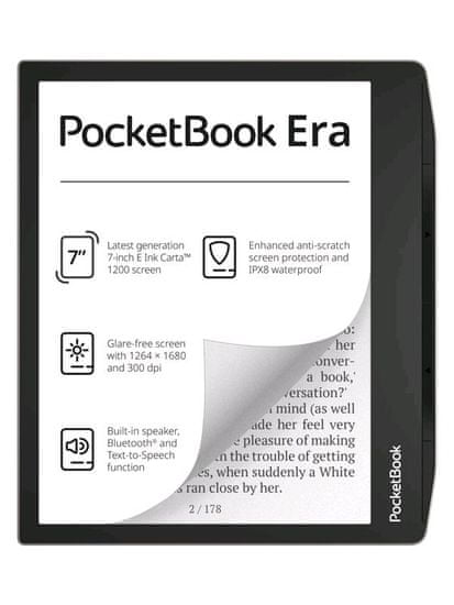 PocketBook E-book 700 ERA, 16GB, Stardust Silver, stříbrný