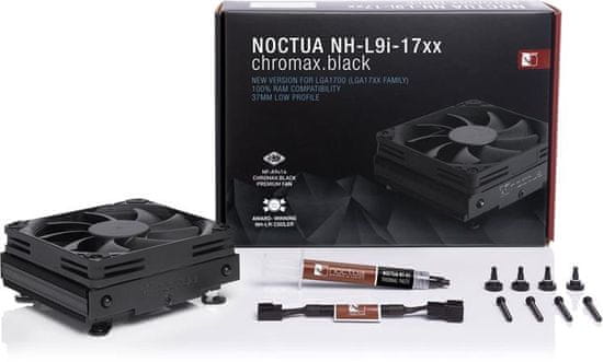 Noctua NH-L9i 17xx chromax.black, low-profile CPU cooler, Intel LGA 1700