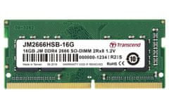 Transcend paměť 16GB (JetRam) SODIMM DDR4 2666 2Rx8 CL19