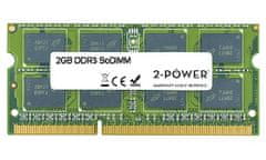 2-Power 2GB PC3-10600S 1333MHz DDR3 CL9 SoDIMM 1Rx8 (DOŽIVOTNÍ ZÁRUKA)