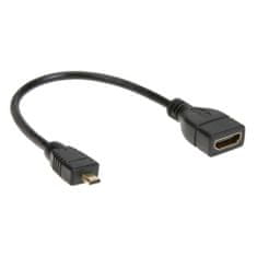 PremiumCord Flexi adaptér HDMI Typ A samice - micro HDMI Typ D samec pro ohebné zapojení