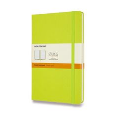 Moleskine Zápisník - tvrdé desky L, linkovaný, limetka