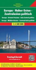 Freytag & Berndt AK 2202 Evropa - Blízký východ - Střední Asie politická 1:5 500 000 / automapa