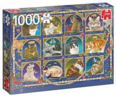 InnoVibe JUMBO Puzzle Kočičí horoskop 1000 dílků