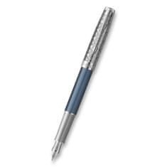 Parker Sonnet Premium Metal Blue CT plnicí pero 18K hrot F