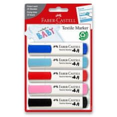 Faber-Castell Faber - Castel Popisovače na textil baby 5 ks