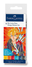 Faber-Castell Faber - Castell Popisovač Pitt Artist Pen Manga Shonen 2 6 ks