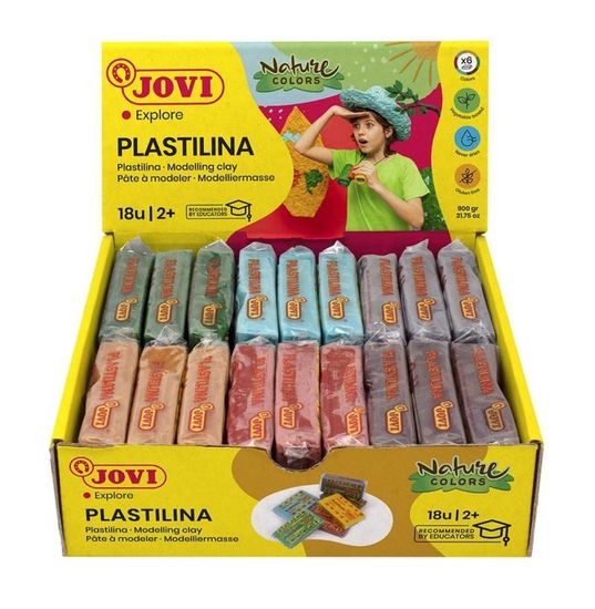 JOVI Plastelína příroda 18 x 50 g