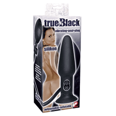 You2toys Přifukovací vibrační anální kolík True Black 7 programů