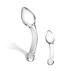 Glas - Pure Indulgence s Anal Slider Skleněné dildo