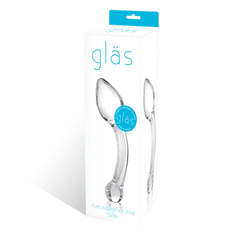 Glas - Pure Indulgence s Anal Slider Skleněné dildo