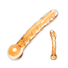 Glas - Orange Tickler s Dildo Skleněné dildo