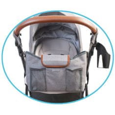 Bo Jungle organizér B-STROLLER Grey