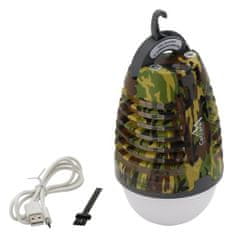 Cattara LED svítilna PEAR ARMY nabíjecí + lapač hmyzu