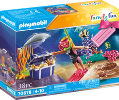 Playmobil PLAYMOBIL Family Fun 70678 Dárkový set Potápěčka s pokladem