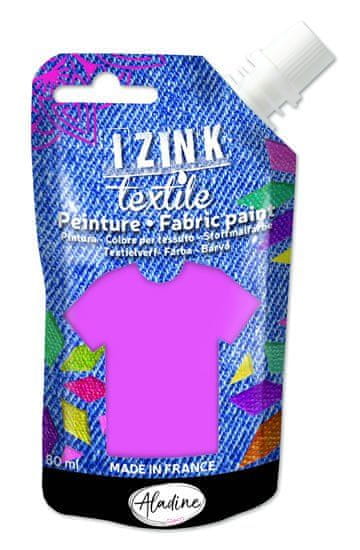 Aladine Textilní barva IZINK Textile - světle růžová, 80 ml