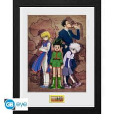 GB eye Hunter x Hunter Zarámovaný plakát - Key Art Map